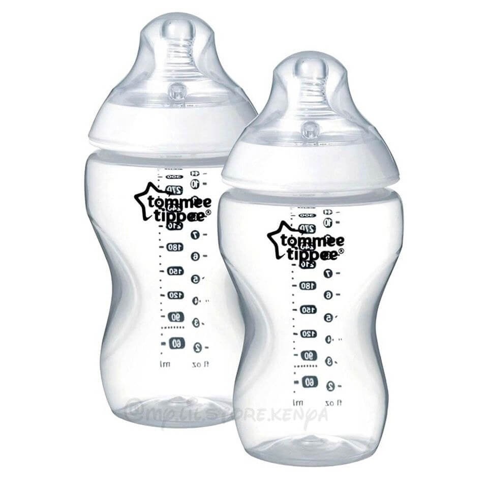 Tommee Tippee Closer to Nature Clear Bottles, 340 ml, 2 Count -Shop-At- MylilstoreKenya - www.mylilstorekenya.com