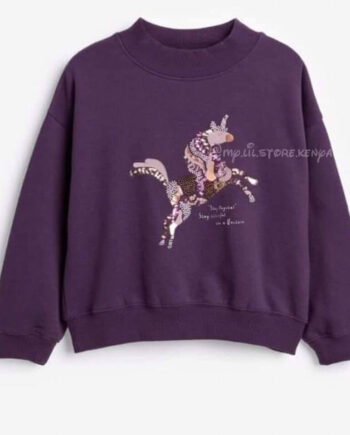Next Purple Unicorn Sequin “Stay Magical” Stay Colourful Like a Unicorn Sweatshirt